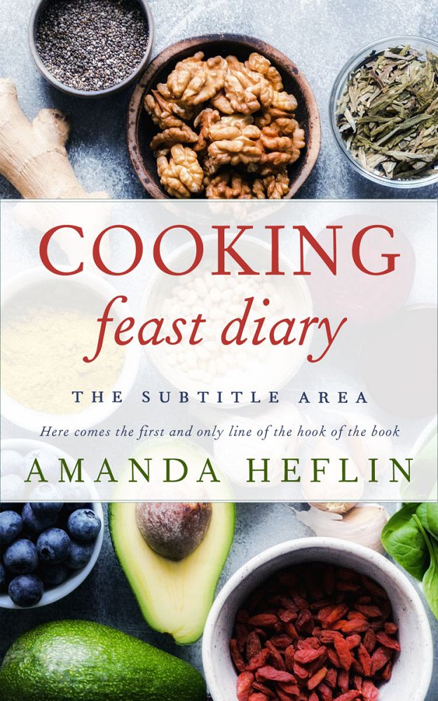 Front view of Rangitoto #10515 - Premade Cookbooks & Food & Wine Book Cover | BookCoverZone