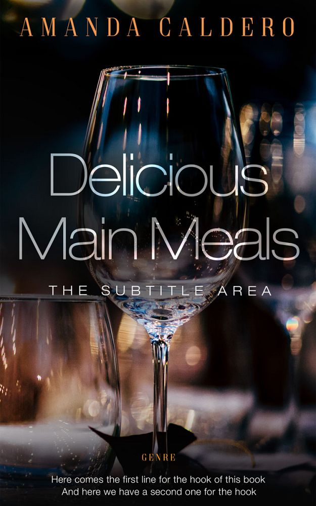 Front view of Del Rio #10550 - Premade Cookbooks & Food & Wine Book Cover | BookCoverZone