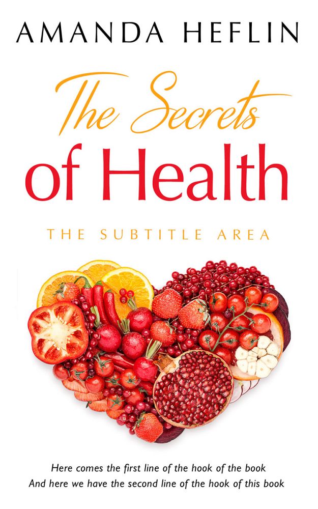 Front view of Persian Red #10681 - Premade Health & Dieting & Fitness Book Cover | BookCoverZone