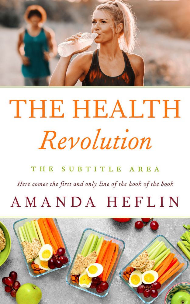 Front view of Indian Khaki #10689 - Premade Health & Dieting & Fitness Book Cover | BookCoverZone