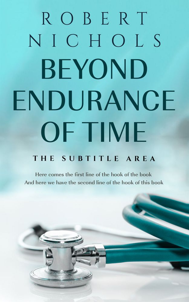 Front view of Half Baked #10739 - Premade Medical Book Cover | BookCoverZone