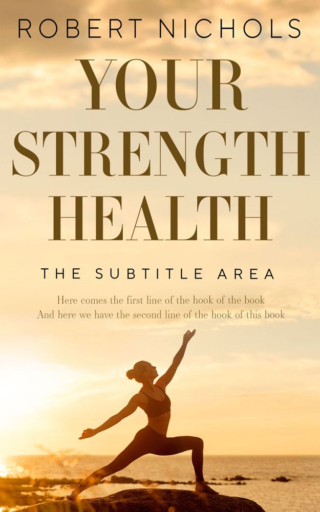 Front view of Wheat #10776 - Premade Health & Dieting & Fitness Book Cover | BookCoverZone