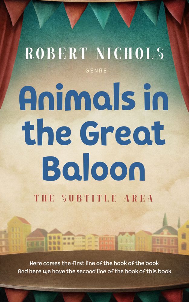Front view of Akaroa #10791 - Premade Children's Book Cover | BookCoverZone