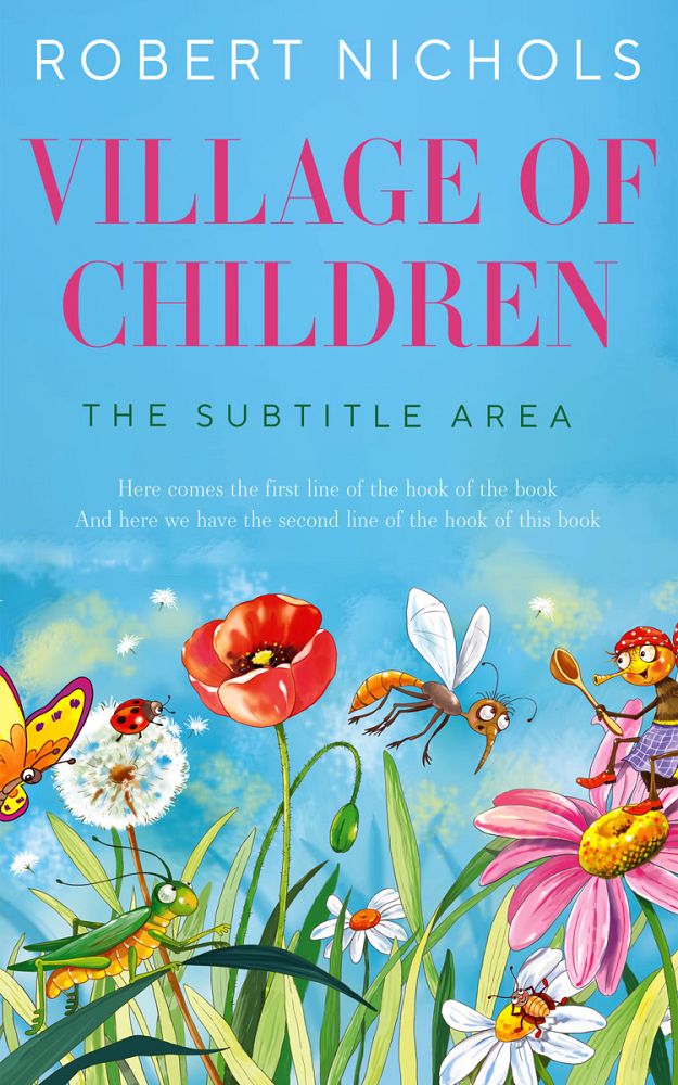 Front view of Turquoise Blue #10797 - Premade Nature Book Cover | BookCoverZone