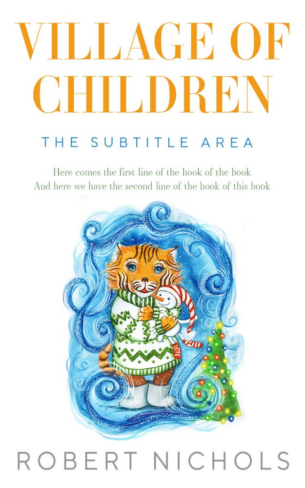 Front view of Astral #10800 - Premade Children's Book Cover | BookCoverZone