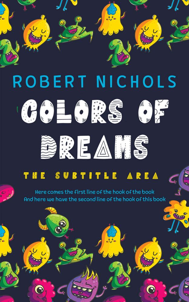 Front view of Ebony Clay #10805 - Premade Children's Book Cover | BookCoverZone