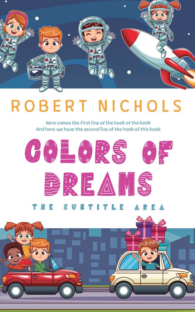 Front view of Blue Bayoux #10809 - Premade Children's Book Cover | BookCoverZone