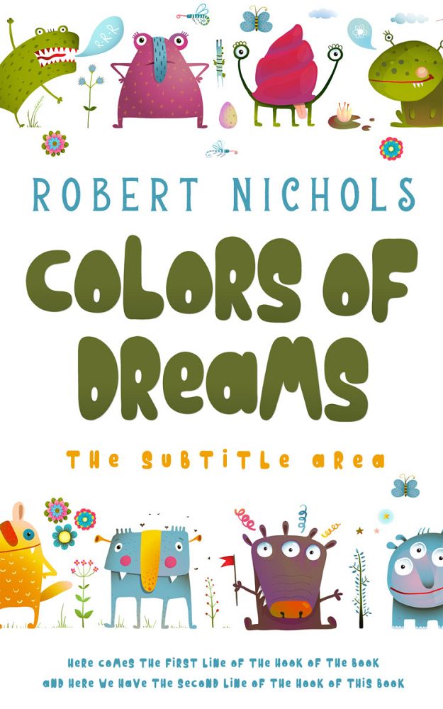 Front view of Pesto #10819 - Premade Children's Book Cover | BookCoverZone