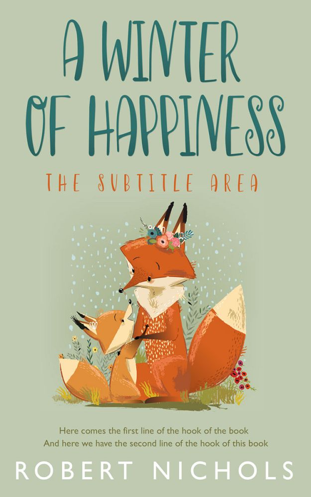 Front view of Rainee #10826 - Premade Children's Book Cover | BookCoverZone