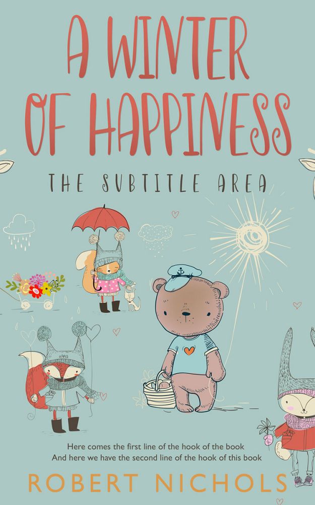 Front view of Opal #10835 - Premade Children's Book Cover | BookCoverZone