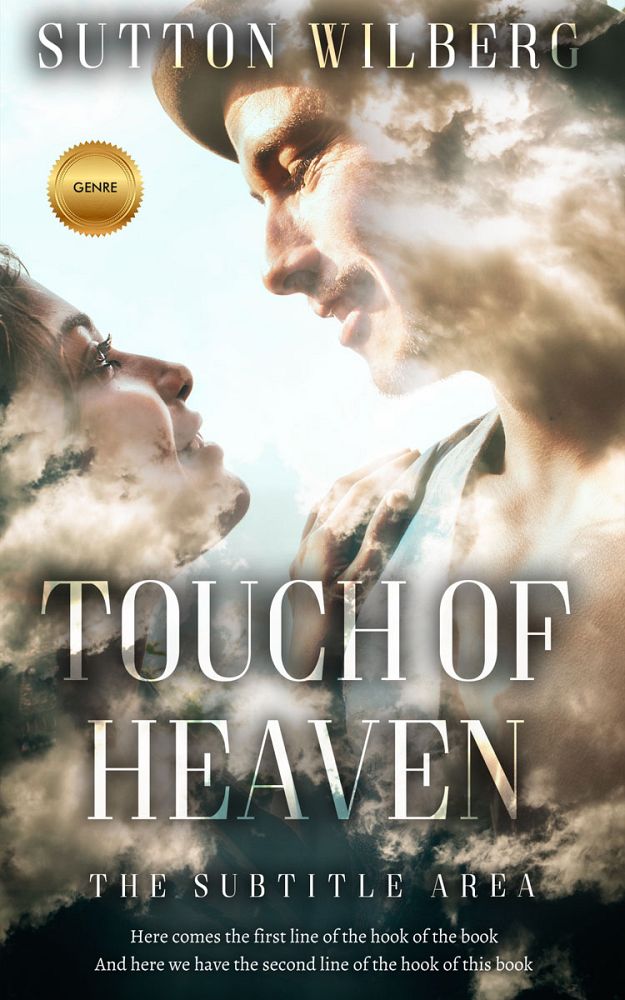 Front view of Sisal #10858 - Premade Romance Book Cover | BookCoverZone