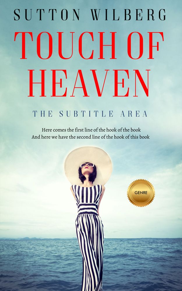Front view of Edgewater #10865 - Premade Chick Lit Book Cover | BookCoverZone