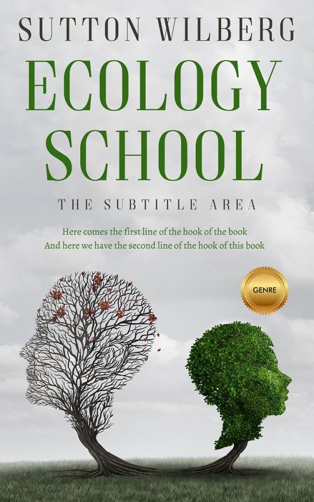 Front view of Iron #10885 - Premade Environment & Ecology Book Cover | BookCoverZone