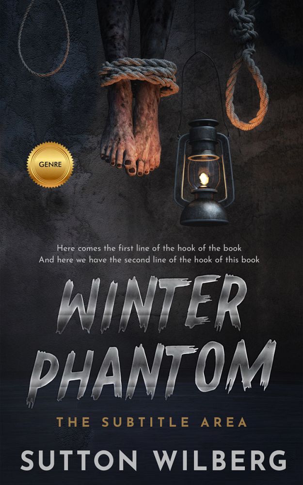 Front view of Shark #10887 - Premade Horror Book Cover | BookCoverZone