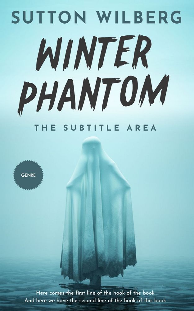 Front view of Powder Blue #10896 - Premade Horror Book Cover | BookCoverZone