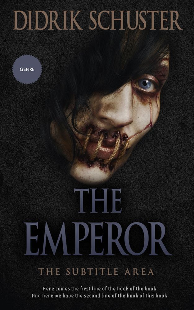 Front view of Cod Gray #10915 - Premade Horror Book Cover | BookCoverZone