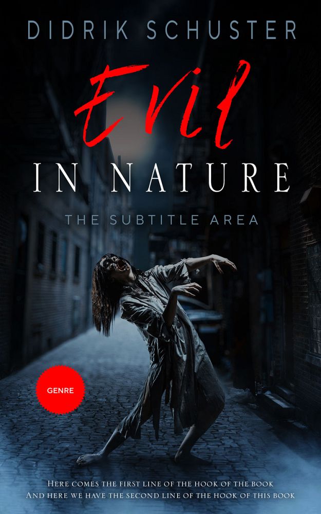 Front view of Bunker #10930 - Premade Horror Book Cover | BookCoverZone