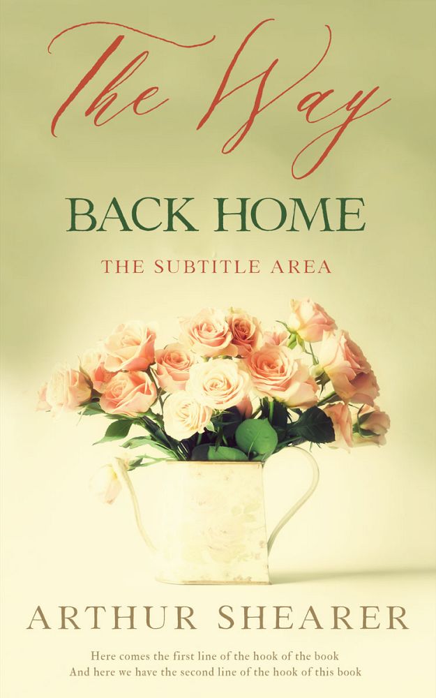 Front view of Hampton #11073 - Premade Poetry Book Cover | BookCoverZone