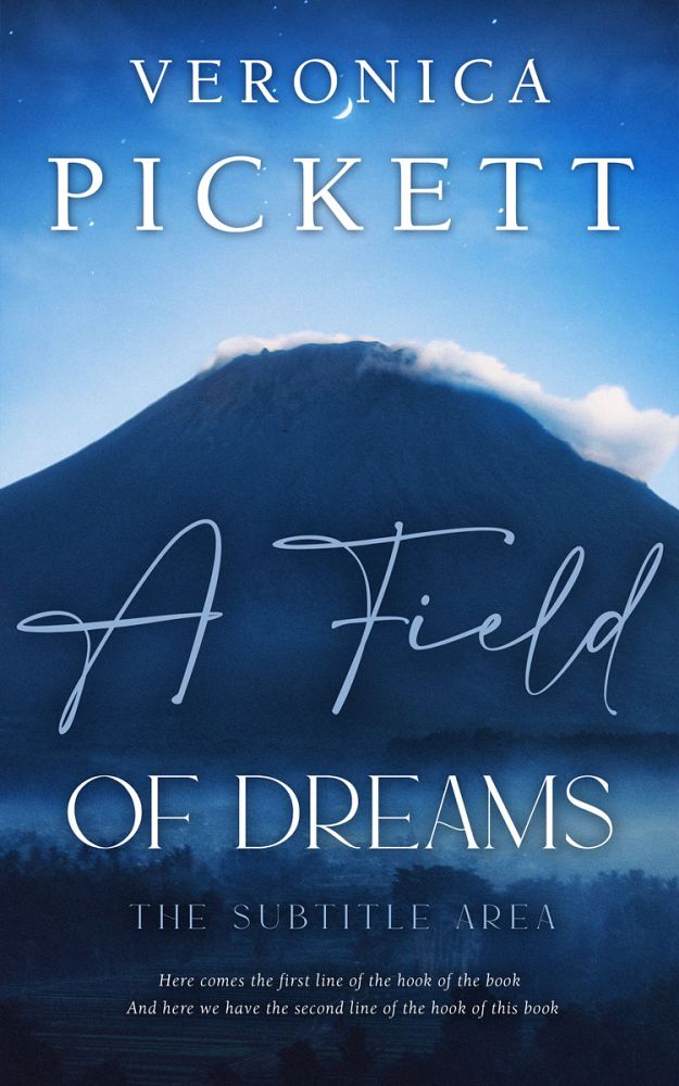 Front view of Blue Zodiac #11079 - Premade Poetry Book Cover | BookCoverZone