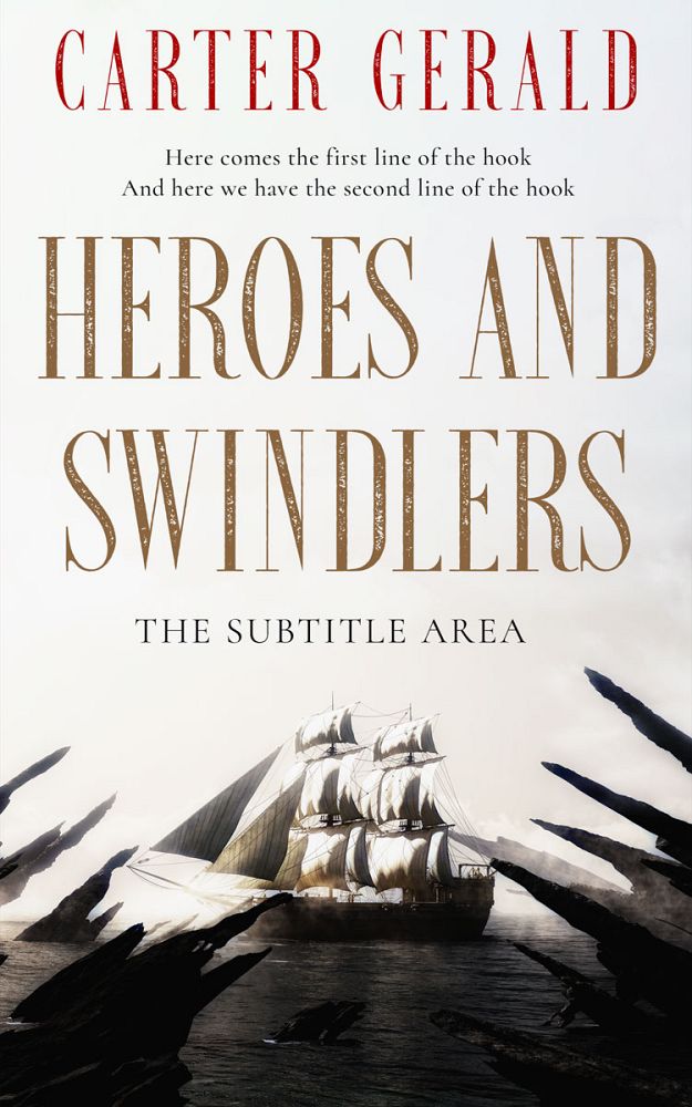 Front view of Cod Gray #11572 - Premade Fantasy Book Cover | BookCoverZone