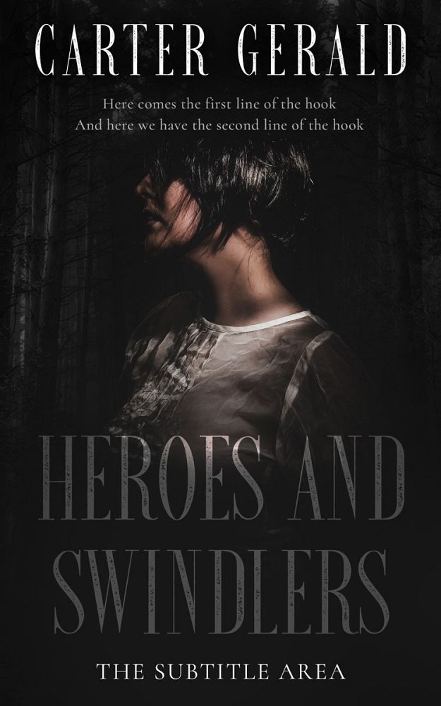 Front view of Cod Gray #11576 - Premade Fantasy Book Cover | BookCoverZone