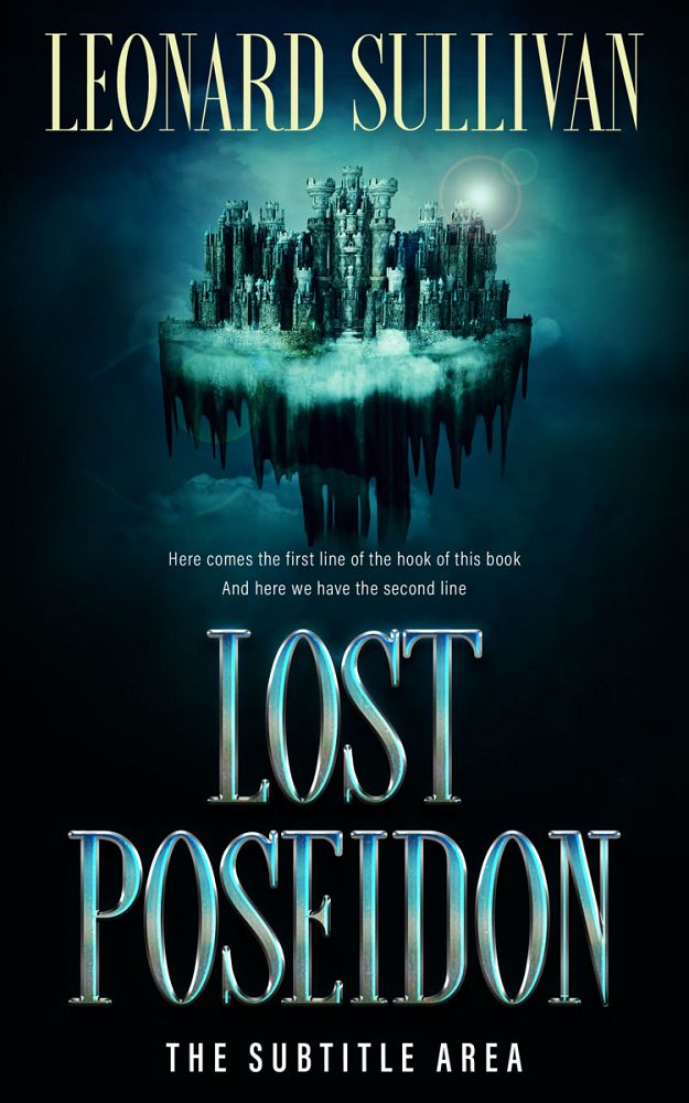 Front view of Black Pearl #11624 - Premade Fantasy Book Cover | BookCoverZone