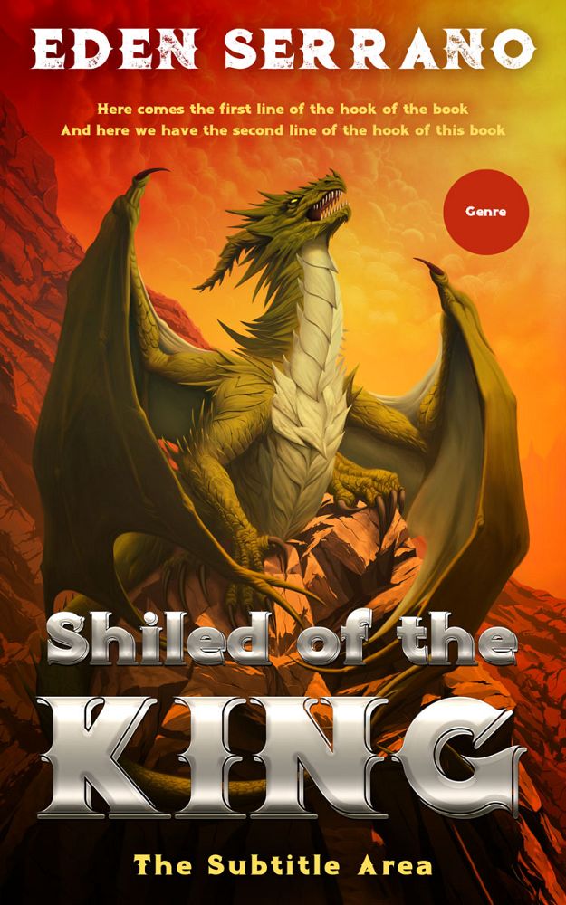 Front view of Orange Roughy #11722 - Premade Fantasy Book Cover | BookCoverZone