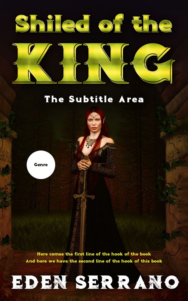 Front view of Crowshead #11731 - Premade Fantasy Book Cover | BookCoverZone