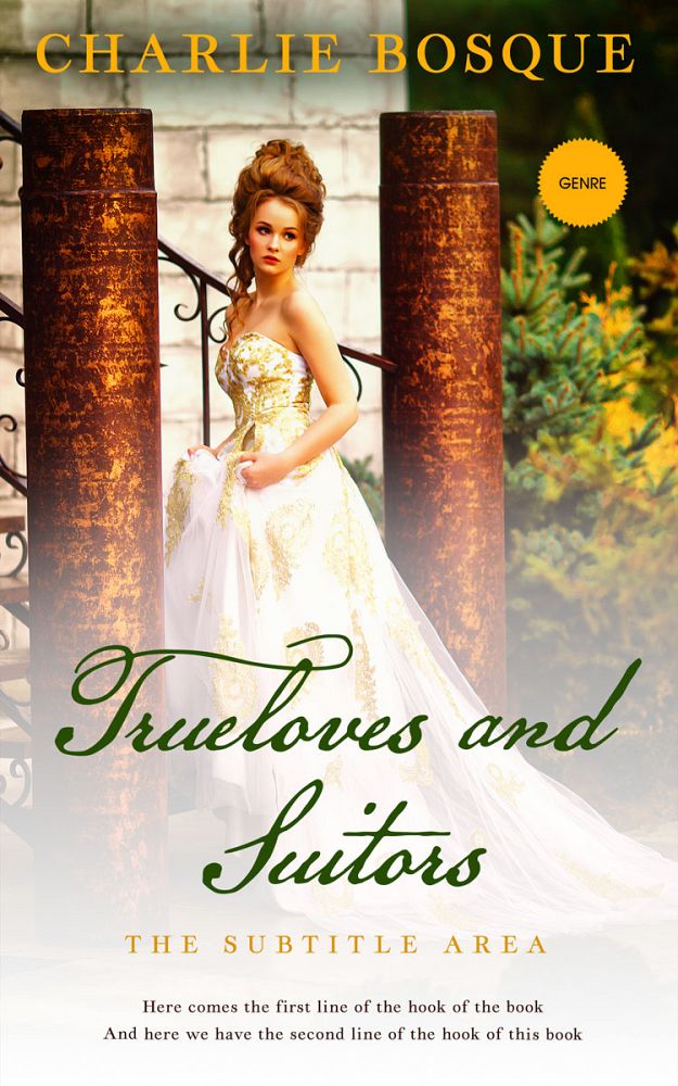 Front view of Pearl Bush #11800 - Premade Royal Romance Book Cover | BookCoverZone