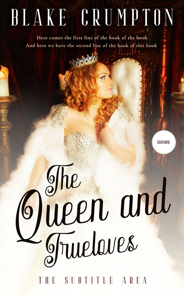 Front view of White Rock #11829 - Premade Royal Romance Book Cover | BookCoverZone