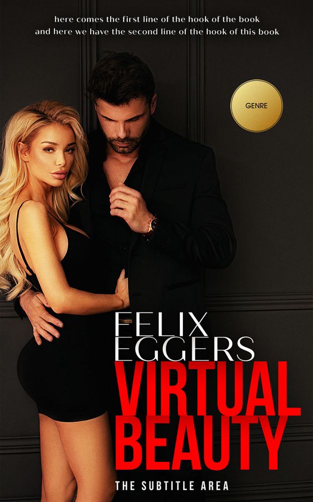 Front view of Red Damask #11928 - Premade Erotica Book Cover | BookCoverZone