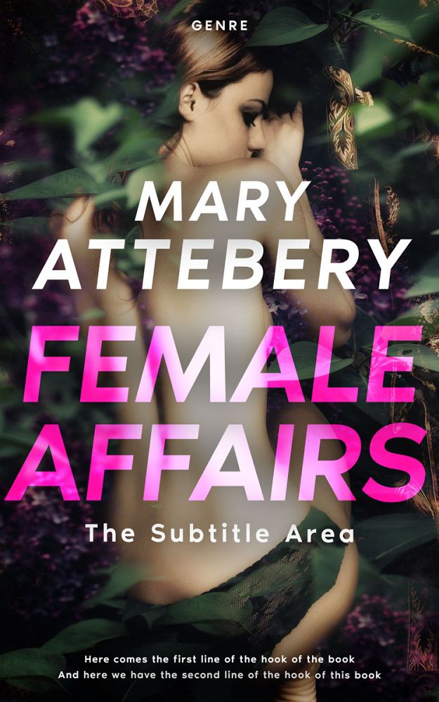 Front view of Can Can #12095 - Premade Fantasy Book Cover | BookCoverZone