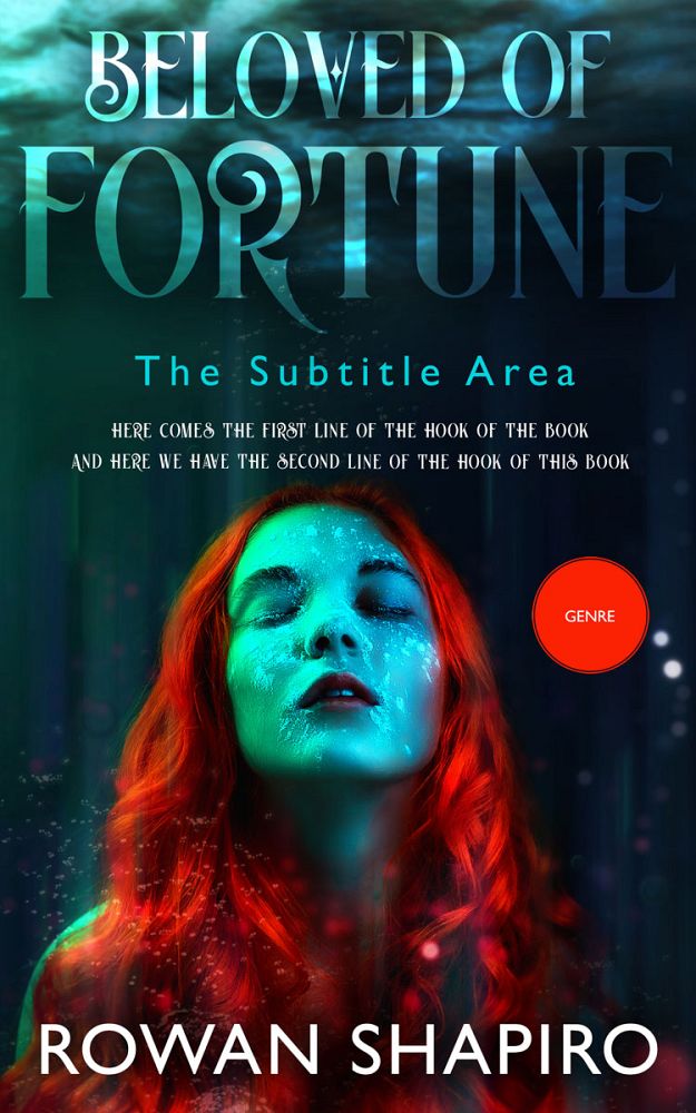Front view of Shark #12175 - Premade Poetry Book Cover | BookCoverZone