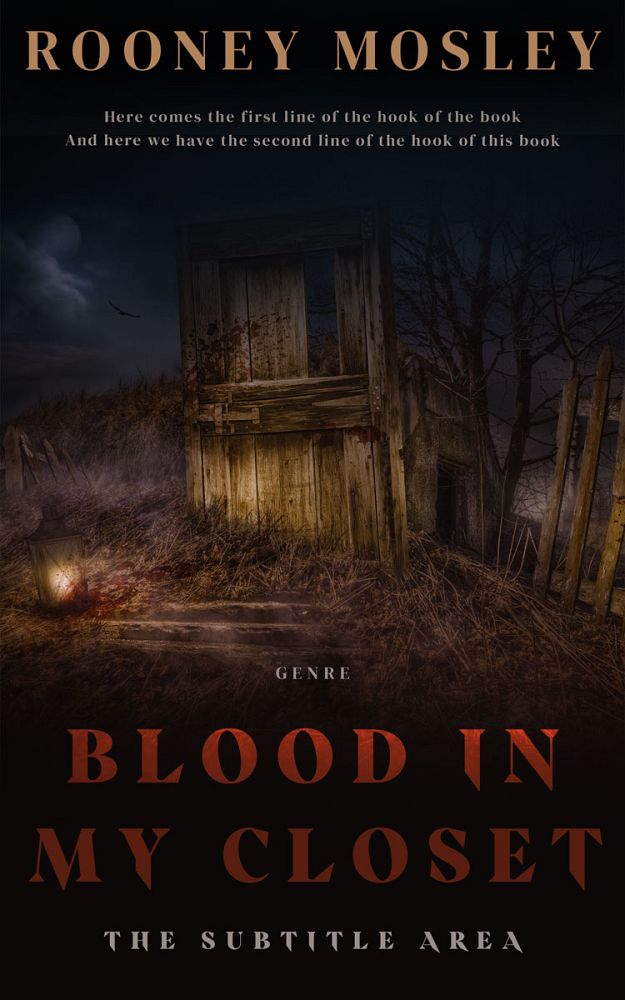 Front view of Zeus #12212 - Premade Horror Book Cover | BookCoverZone