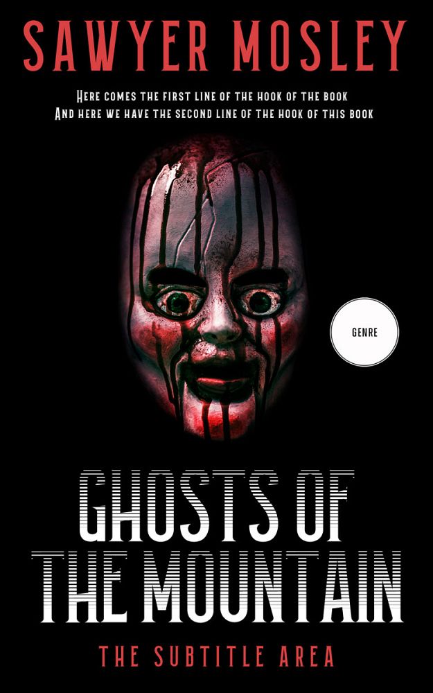 Front view of Black #12235 - Premade Horror Book Cover | BookCoverZone