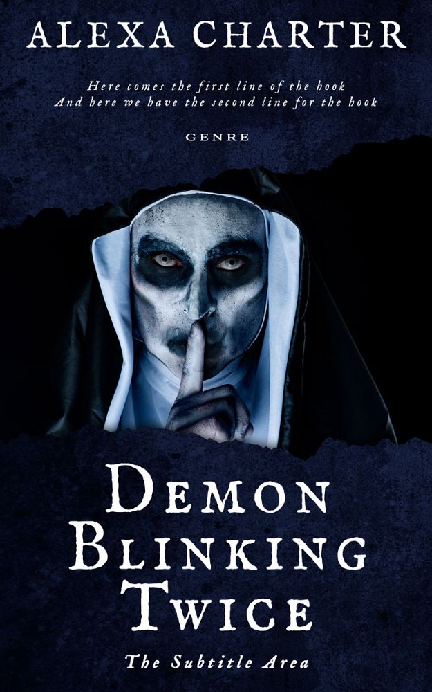 Front view of Ebony #12335 - Premade Mystery & Thriller & Suspense Book Cover | BookCoverZone