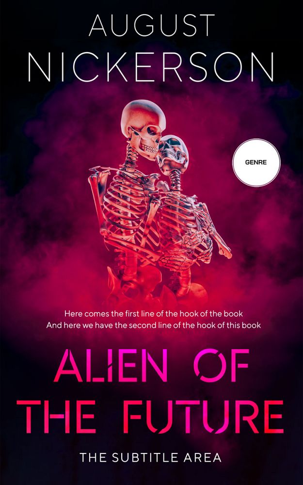 Front view of Hibiscus #12376 - Premade Science Fiction Book Cover | BookCoverZone