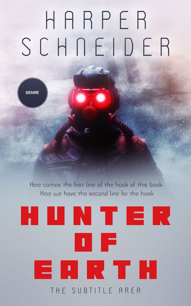 Front view of French Gray #12430 - Premade Apocalyptica Book Cover | BookCoverZone