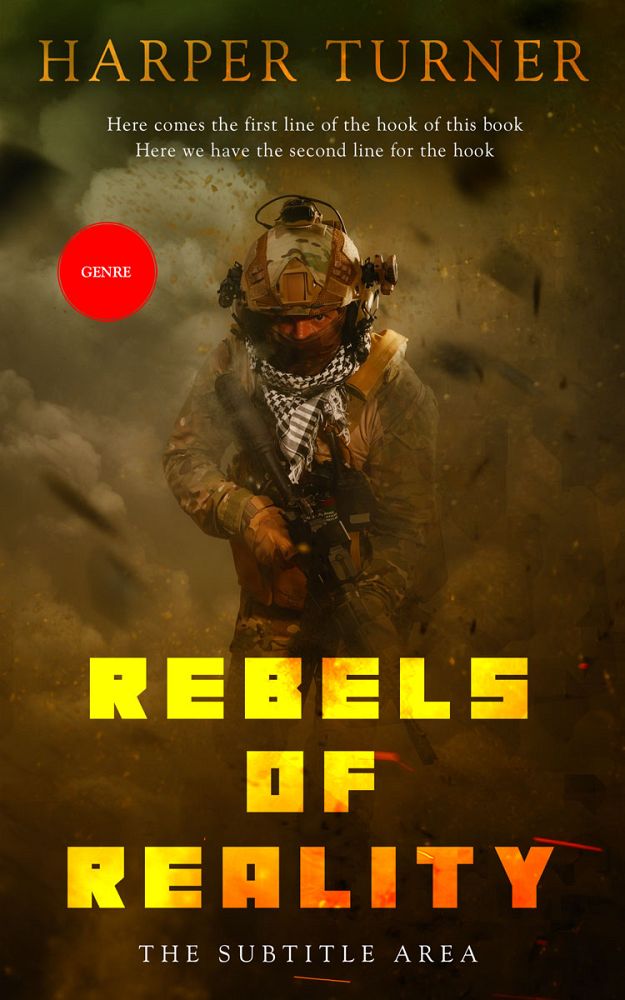 Front view of Clinker #12449 - Premade Action & Adventure Book Cover | BookCoverZone