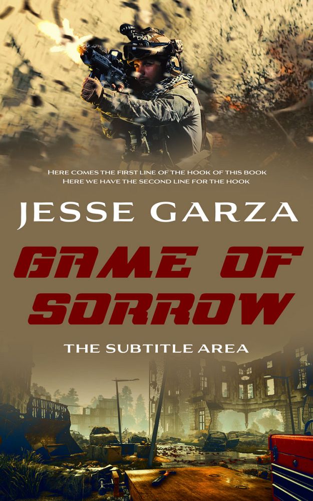 Front view of Yellow Metal #12514 - Premade Apocalyptica Book Cover | BookCoverZone