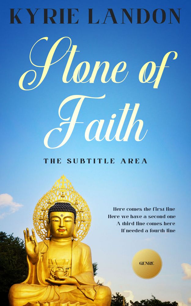 Front view of Havelock Blue #12578 - Premade Religion & Spirituality Book Cover | BookCoverZone