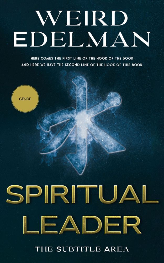 Front view of Black Pearl #12589 - Premade Religion & Spirituality Book Cover | BookCoverZone