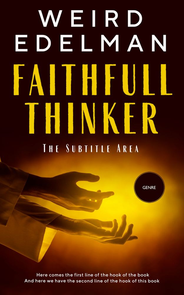 Front view of Gamboge #12604 - Premade Religion & Spirituality Book Cover | BookCoverZone