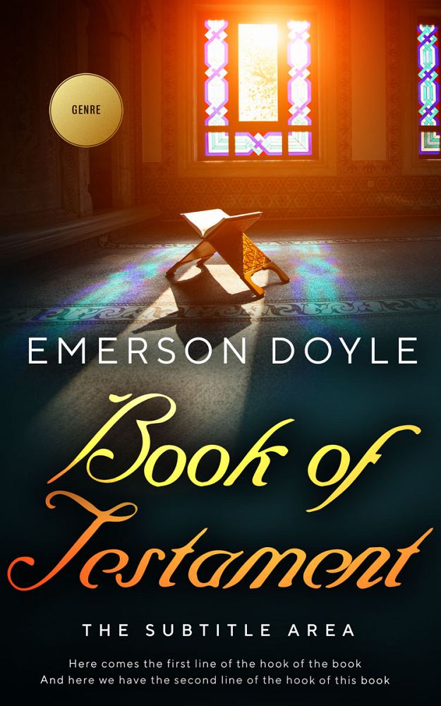 Front view of Di Serria #12647 - Premade Religion & Spirituality Book Cover | BookCoverZone