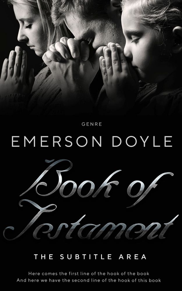 Front view of Cod Gray #12649 - Premade Religion & Spirituality Book Cover | BookCoverZone