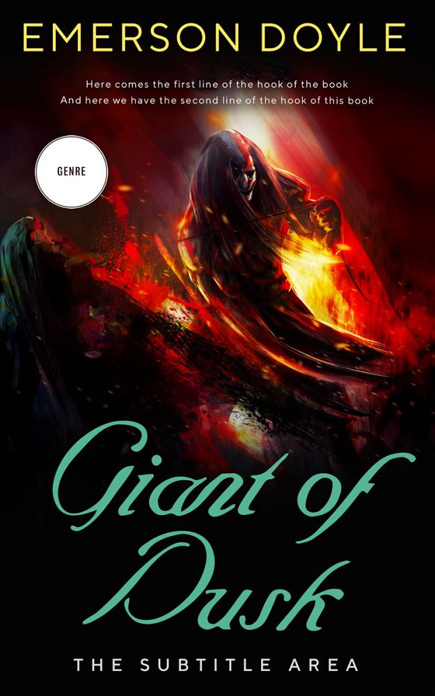 Front view of Asphalt #12651 - Premade Fantasy Book Cover | BookCoverZone