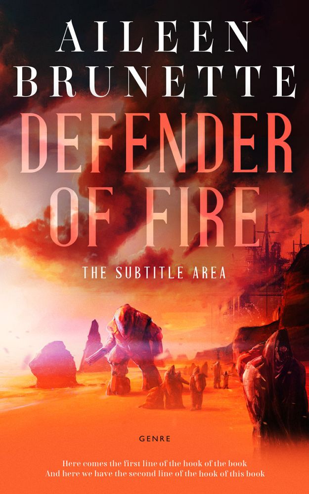 Front view of Flame Pea #12683 - Premade Science Fiction Book Cover | BookCoverZone