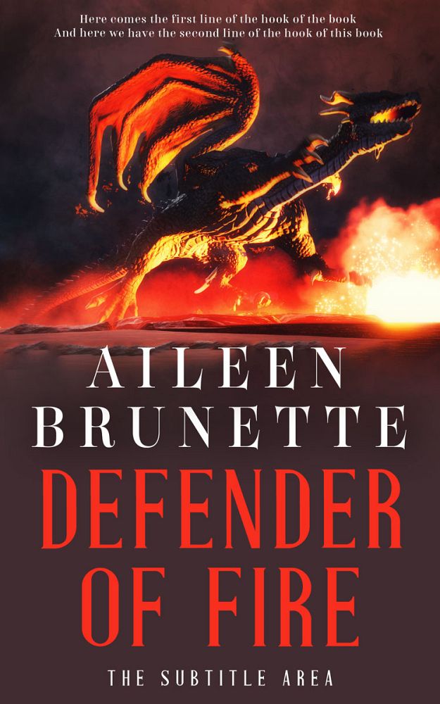 Front view of Cocoa Brown #12688 - Premade Fantasy Book Cover | BookCoverZone