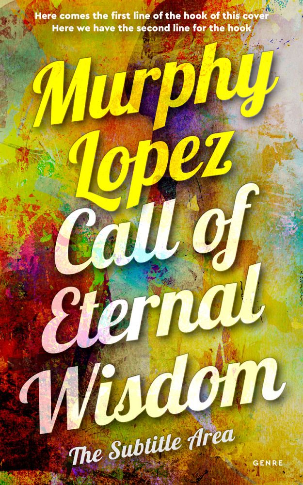 Front view of Hokey Pokey #12751 - Premade Abstract Book Cover | BookCoverZone