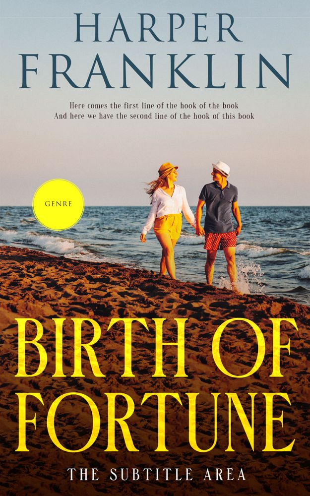 Front view of Eclipse #12771 - Premade Romance Book Cover | BookCoverZone